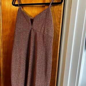 Copper Metallic Dress
